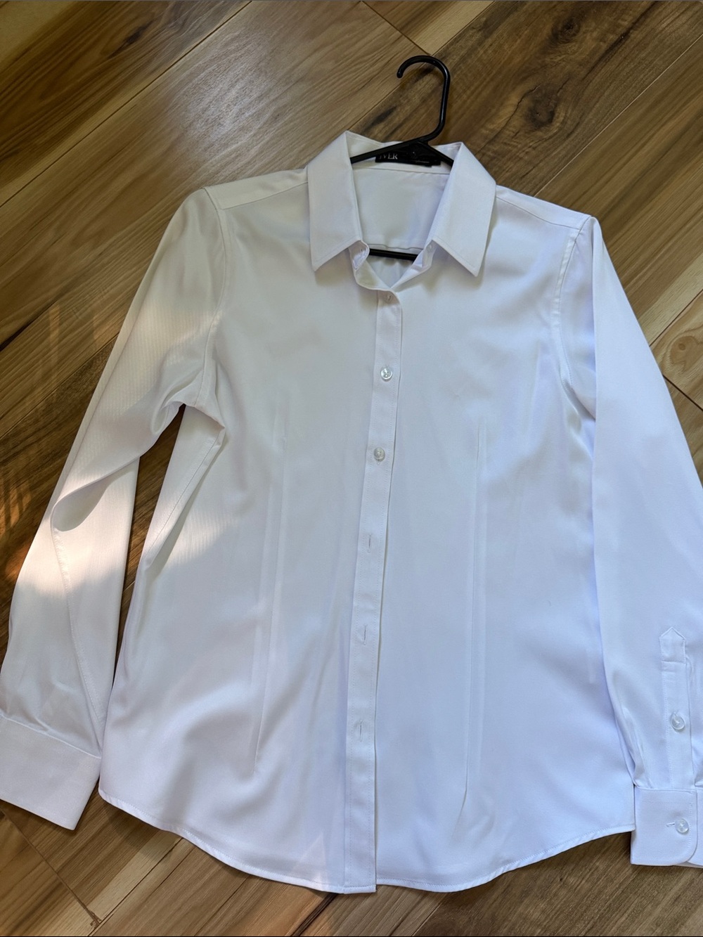 Classic White Long-Sleeve Dress Shirt - Unbranded